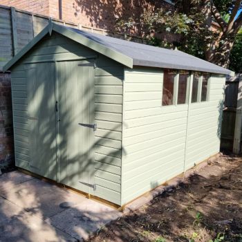 Bards 16' x 10' Supreme Custom Apex Shed - Tanalised or Pre Painted
