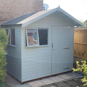 Bards 10' x 8' Supreme Custom Apex Cabin Shed - Tanalised or Pre Painted