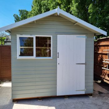 Bards 8' x 6' Supreme Custom Apex Cabin Shed - Tanalised or Pre Painted