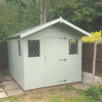 Bards 5' x 7' Supreme Custom Apex Hobby Shed - Tanalised or Pre Painted