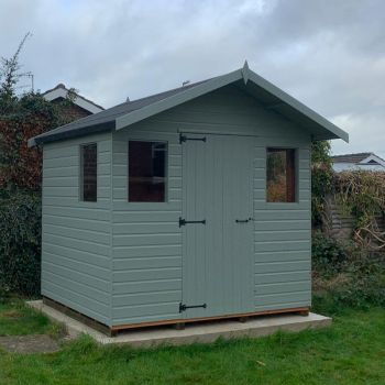 Bards 8' x 8' Supreme Custom Apex Hobby Shed - Tanalised or Pre Painted