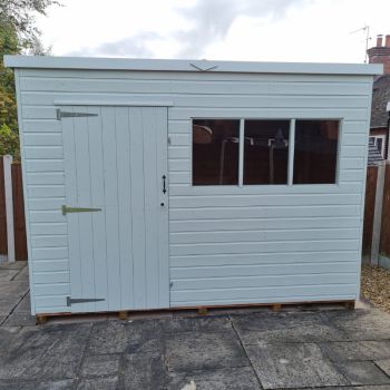 Bards 12' x 6' Supreme Custom Pent Shed - Tanalised or Pre Painted