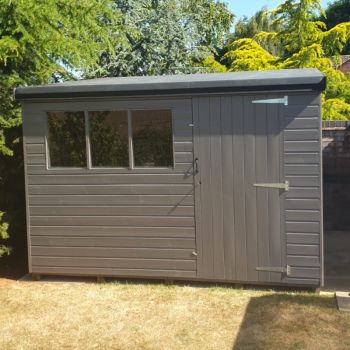 Bards 14' x 8' Supreme Custom Pent Shed - Tanalised or Pre Painted