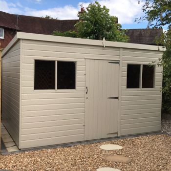 Bards 16' x 8' Supreme Custom Pent Shed - Tanalised or Pre Painted