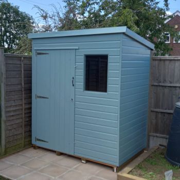 Bards 6' x 5' Supreme Custom Pent Shed - Tanalised or Pre Painted