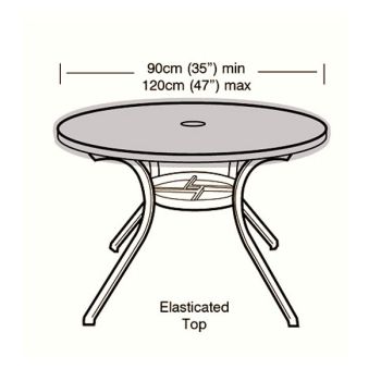 Oren Deluxe - 4/6 Seater Circular Table Top Cover - 90cm