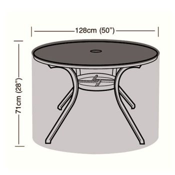 Oren Deluxe - 4/6 Seater Circular Table Cover - 128cm