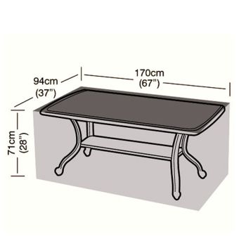 Oren Deluxe - 6 Seater Rectangular Table Cover - 170cm