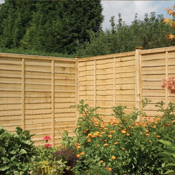 Rowlinson 6' x 6' Pressure Treated Lap Fence Panel