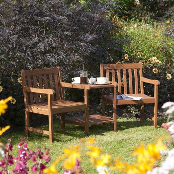 Rowlinson Hampton Companion Garden Seat