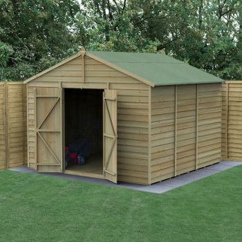 Hartwood Life Time 10' x 10' Double Door Windowless Pressure Treated Overlap Apex Shed
