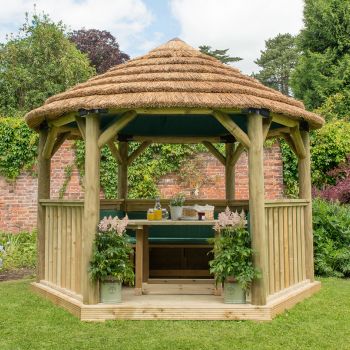 Cushions and roof lining included and available in green, cream or terracotta.