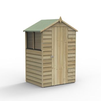 Hartwood 4' x 3' Pressure Treated Overlap Apex Shed