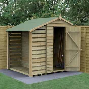 Hartwood Life Time 4' x 6' Windowless Pressure Treated Overlap Lean-To Apex Shed