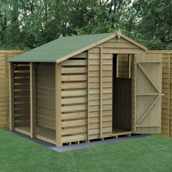 Hartwood Life Time 5' x 7' Pressure Treated Overlap Lean-To Apex Shed