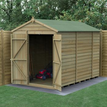 Hartwood Life Time 6' x 10' Double Door Windowless Pressure Treated Overlap Apex Shed