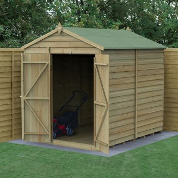 Hartwood Life Time 8' x 6' Windowless Double Door Overlap Pressure Treated Apex Shed