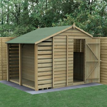 Hartwood Life Time 6' x 8' Pressure Treated Overlap Lean-To Apex Shed