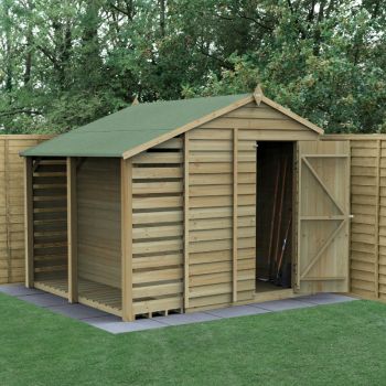Hartwood Life Time 6' x 8' Windowless Pressure Treated Overlap Lean-To Apex Shed