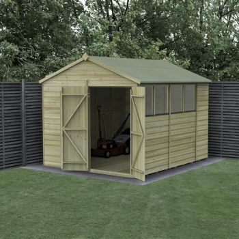 Hartwood 8' x 10' Pressure Treated Double Door Shiplap Apex Shed