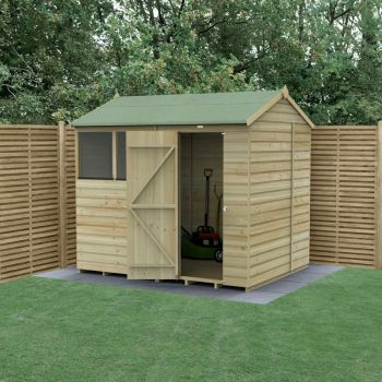 Hartwood 8' x 6' Pressure Treated Shiplap Reverse Apex Shed