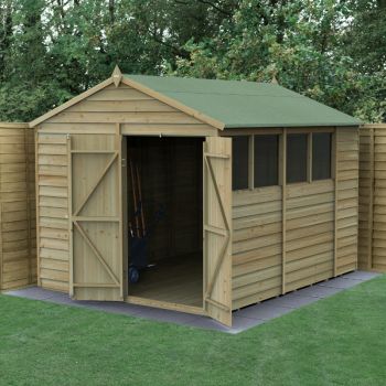 Hartwood Life Time 8' x 10' Double Door Overlap Pressure Treated Apex Workshop Shed