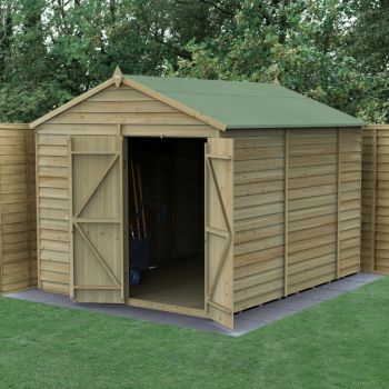 Hartwood Life Time 8' x 10' Windowless Double Door Overlap Pressure Treated Apex Workshop Shed