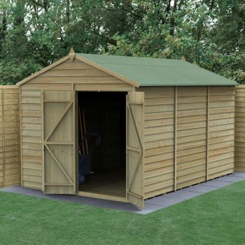 Hartwood Life Time 8' x 12' Double Door Windowless Pressure Treated Overlap Apex Shed
