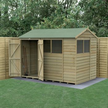 Hartwood Life Time 10' x 6' Double Door Overlap Pressure Treated Reverse Apex Shed