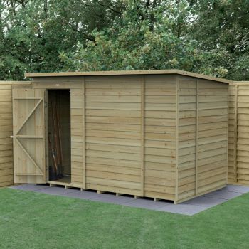 Hartwood Life Time 10' x 6' Windowless Pressure Treated Overlap Pent Shed