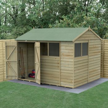Hartwood Life Time 10' x 8' Double Door Overlap Pressure Treated Reverse Apex Shed