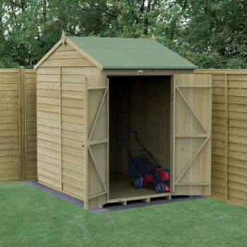 Hartwood Life Time 5' x 7' Double Door Windowless Overlap Pressure Treated Reverse Apex Shed