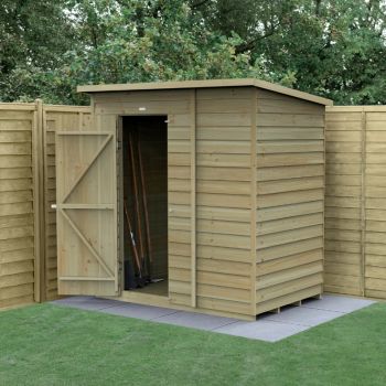 Hartwood Life Time 6' x 4' Windowless Pressure Treated Overlap Pent Shed