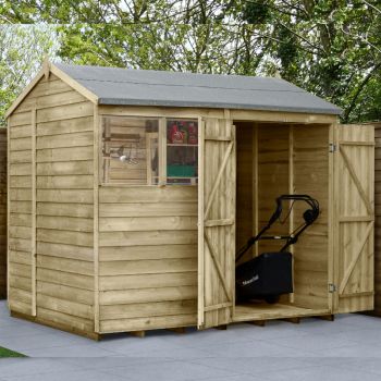 Hartwood Life Time 8' x 6' Double Door Overlap Pressure Treated Reverse Apex Shed