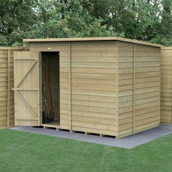 Hartwood Life Time 8' x 6' Double Door Windowless Overlap Pressure Treated Pent Shed