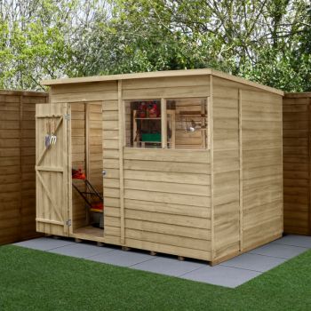 Hartwood Life Time 8' x 6' Overlap Pressure Treated Pent Shed