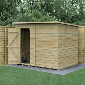 Hartwood Life Time 8' x 6' Windowless Overlap Pressure Treated Pent Shed