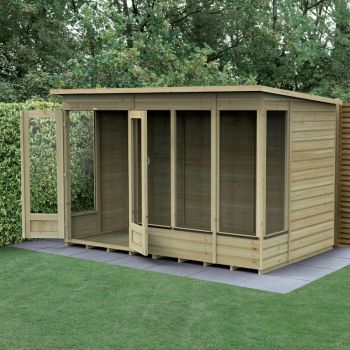 Hartwood 10' x 6' Worcester Pressure Treated Shiplap Pent Summer House