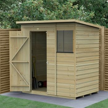 Hartwood 6' x 4' Pressure Treated Shiplap Pent Shed