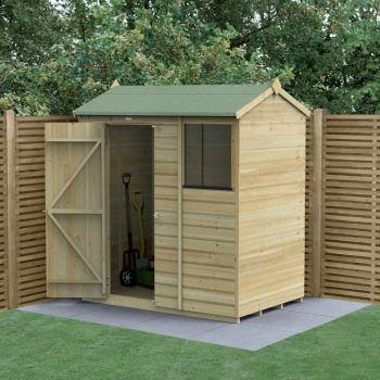Hartwood 6' x 4' Pressure Treated Shiplap Reverse Apex Shed