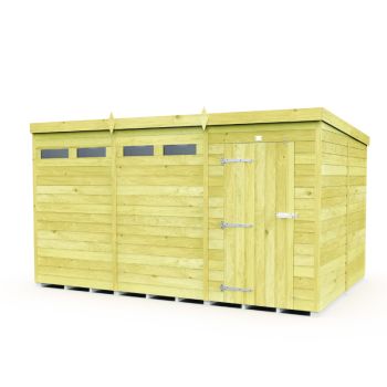Holt 12' x 8' Pressure Treated Shiplap Modular Pent Security Shed