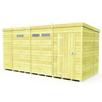 Holt 13' x 7' Pressure Treated Shiplap Modular Pent Security Shed