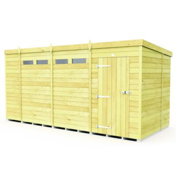 Holt 15' x 7' Pressure Treated Shiplap Modular Pent Security Shed