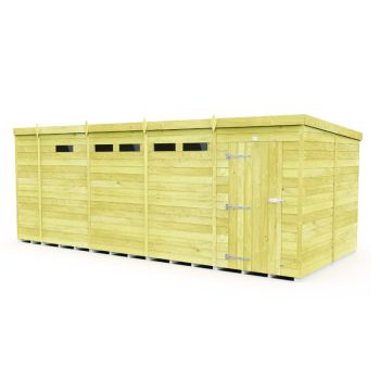 Holt 17' x 8' Pressure Treated Shiplap Modular Pent Security Shed