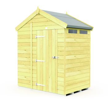 Holt 6' x 4' Pressure Treated Shiplap Modular Apex Security Shed