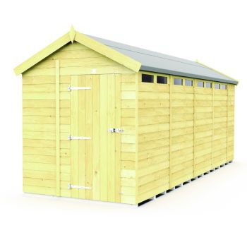 Holt 7' x 18' Pressure Treated Shiplap Modular Apex Security Shed