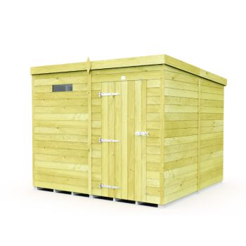 Holt 7' x 8' Pressure Treated Shiplap Modular Pent Security Shed