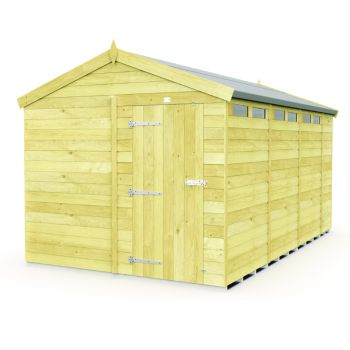 Holt 8' x 15' Pressure Treated Shiplap Modular Apex Security Shed
