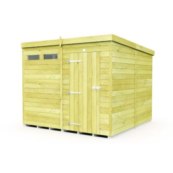 Holt 8' x 8' Pressure Treated Shiplap Modular Pent Security Shed