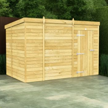 Holt 10' x 6' Pressure Treated Shiplap Modular Pent Shed